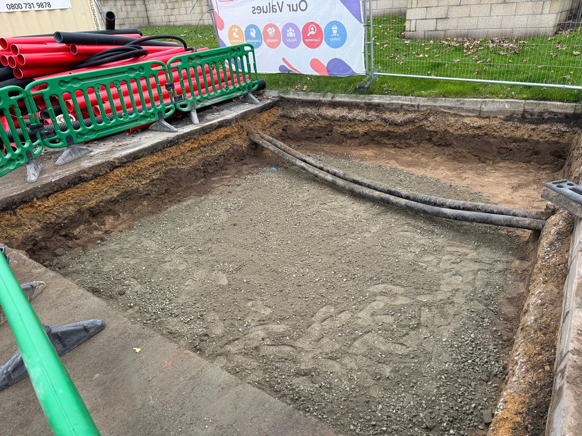 Professional drainage services on Manchester construction site
